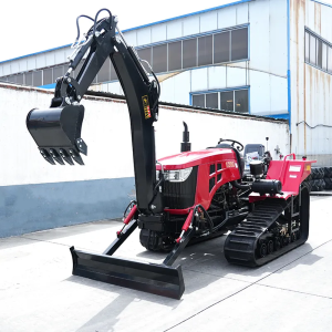 Máy xới – xúc đất bánh xích 50–60 mã lực, thiết kế sàn làm mát bằng nước