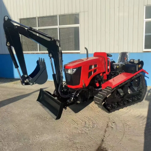 Máy xới – xúc đất bánh xích 80–130 mã lực, thiết kế mặt sàn phẳng